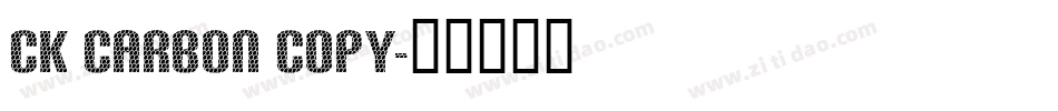 CK Carbon Copy字体转换